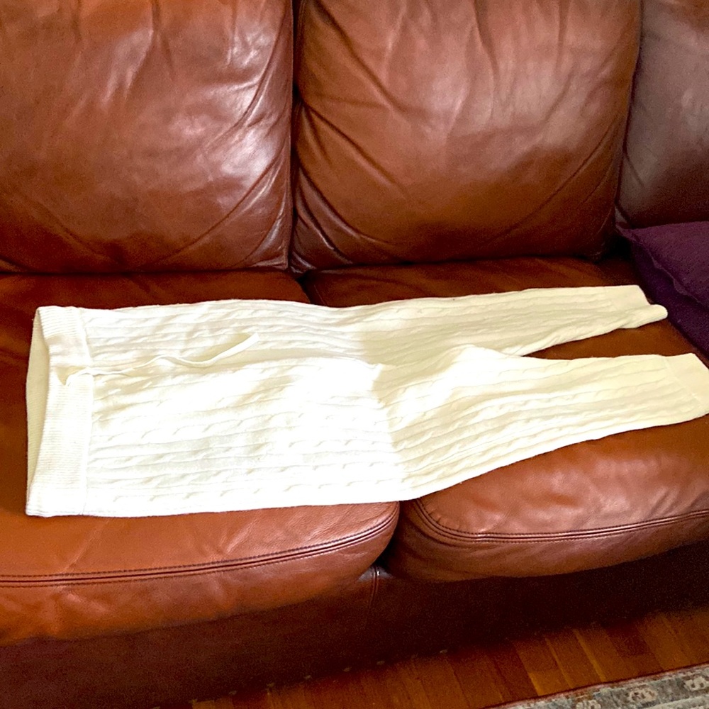 Cashmere lounging pants Creamy White